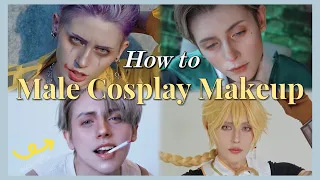 Male Character Cosplay Makeup Tips and Tricks part 2| HOW TO DO ANIME & IRL BOY COSPLAY MAKE UP