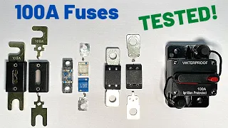 Testing 100A Fuses with 100A of current.