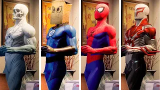 Marvel's Spider-Man - Spider-Man and MJ Awkward Moment With Every Suit