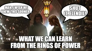 Rings of Power, Lessons for Writers