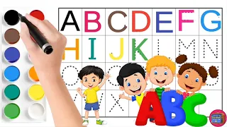 Alphabet with color || alphabet song || abcd song || a to z alphabet || abcd