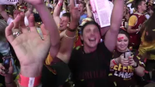 Fans erupt as Cleveland Cavaliers win 2016 NBA Championship over Warriors in Game 7