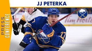 JJ Peterka Reacts To Being Named To Sabres Roster | Buffalo Sabres
