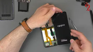 Замена выгоревшего amoled экрана и вспухшей батареи Oppo Reno 2Z