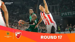 Panathinaikos-Zvezda | Round 17 Highlights | 2023-24 Turkish Airlines EuroLeague