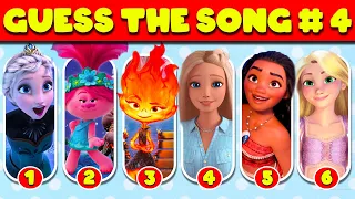 Guess The Disney Song #4 | Rapunzel, TROLLS 3 BAND TOGETHER, Elemental, The Super Mario, Wednesday