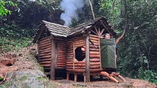 Repairing a house abandoned for 2 years in the forest, going to the bush