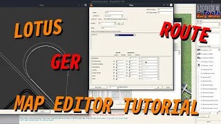 [GER] LOTUS Map Editor Tutorial - Route / Fahrzeitprofil