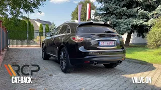 Infiniti QX70 3.7 V6 | RCP Exhausts | Cat-back Exhausts