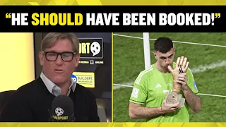 Did Argentina's Emiliano Martínez go too far? 😬⚽ Simon Jordan and Martin Keown think so!