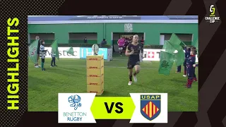 Instant Highlights - Benetton Rugby v USAP Round 2  |  EPCR Challenge Cup 2023/24