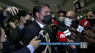 CPI da Pandemia – Flávio Bolsonaro: "relatório é muito fraco" – 20/10/2021