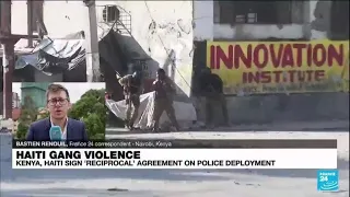 Haiti, Kenya sign agreement on police deployment to tackle gang violence • FRANCE 24 English