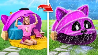 We Build a Tiny House for Catnap ! Poppy Playtime Chapter 3! Extreme Hide and Seek with Catnap!