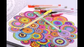 Smart Color Art 80 Colors Gel Pens Set Gel Pen For Adult Coloring books Drawing Painting Writing