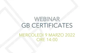 Webinar GB Certificates Free 09 03 2022