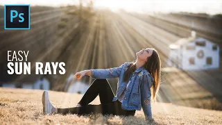 Sun Rays Effect in Photoshop | Create Light Rays | Photoshop Tutorial (Easy)