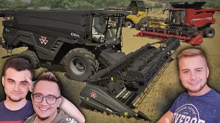 TESTY IDEALA 😱 WIELKIE ŻNIWA na 3 KOMBAJNY 🔥 REKORDOWY plon PSZENICY! "od Zera, do farmera" #243