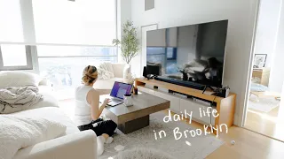 Daily life with my fiancé, Brooklyn apartment living, morning routine, enjoying the long weekend ☀️