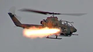 【陸上自衛隊】AH-1S（コブラ）対戦車ヘリコプター TOW対戦車ミサイル 実弾射撃｜Japan's AH-1S Cobra Attack Helicopter BGM-71 TOW Missile