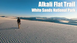 Hiking Alkali Flat Trail - White Sands NP, New Mexico