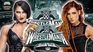 Rhea Ripley vs Becky Lynch 2024 - WWE Women's Wolrd Heavyweight Championship - WWE Wrestlemania 40