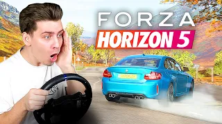 ФОРЗА ХОРАЙЗЕН 5 на РУЛЕ... (Forza Horizon 5 - Реакция на геймплей с рулём)