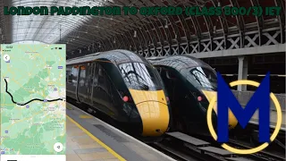 Full Journey On GWR (Class 800) From London Paddington To Oxford