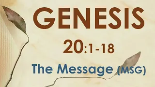 GENESIS 20 the Message (MSG) - She's my sister