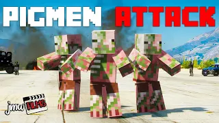 MINECRAFT ZOMBIE PIGMEN INVADE THE TOWN! | PGN # 277 | GTA 5 Roleplay