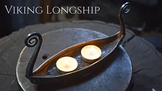 Blacksmithing - Forging Viking Longship Candle Holders