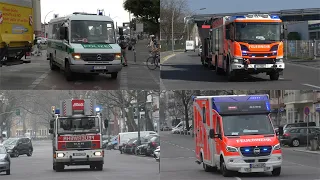 [Das ist Berlin] Einsatzfahrten Berliner Feuerwehr, Polizei und Rettungsdienst im Zusammenschnitt