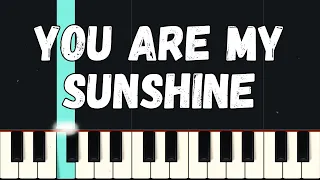 You Are My Sunshine - Folk Song | Beginner Piano Tutorial Easy