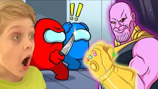 Among Us Thanos Mod: Cartoon Animation @STAStudios (REACTION)