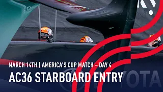 The 36th America’s Cup | Starboard Entry Stern Camera | 🔴 LIVE Day 4