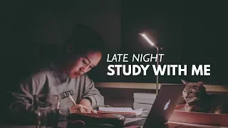 LATE NIGHT STUDY WITH ME | 2 hour pomodoro revision session (NO MUSIC)