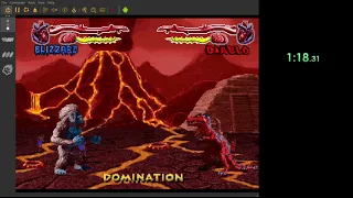 Primal Rage speedrun (WR) (3m46s, 3DO, Phoenix 2.8.jag)