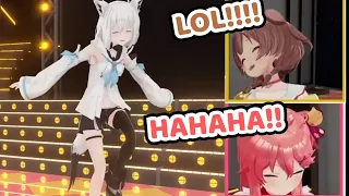 Miko and Korone Burst Out Laughing at Fubuki's Attempt to Impersonate Matsuri【Hololive】