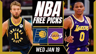 Free NBA Picks Today | PACERS vs LAKERS Predictions (1/19/22) NBA Best Bets & NBA Player Props