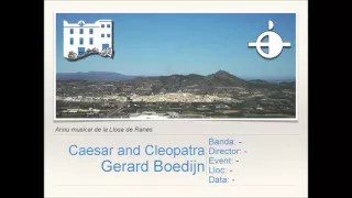 Caesar and Cleopatra - G.Boedijn [Versión Banda]