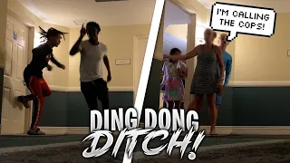 EXTREME DING DONG DITCH PART 21! **KAREN CALLS THE POLICE** NSU RA STUDENT KAREN KICKS ME OUT DORMS!