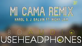 KAROL G, J. Balvin - Mi Cama (Remix) ( 8D Audio ) ft. Nicky Jam | Believe Music World |
