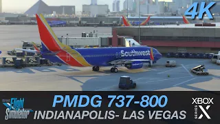 ULTRA REALISM! PMDG 737 - 800 || INDIANAPOLIS - LAS VEGAS SOUTHWEST AIRLINES || XBOX SERIES X