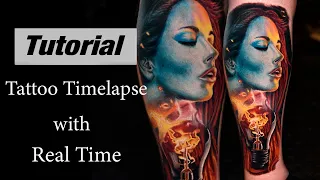 Color Tattoo - Timelapse with Real Time