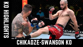 Giga Chikadze vs Cub Swanson KO HIGHLIGHTS | UFC FIGHT 2021