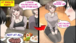 I Kept Ignoring The Beautiful Woman Who Made Guys Fall in Love at Singles Party…【RomCom】【Manga】