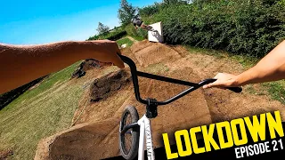 BUILDING AND RIDING THE SICKEST NEW BACKYARD FEATURES!! LOCKDOWN EP21