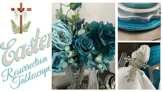 EASTER RESURRECTION TABLESCAPE! #easter #glam #resurrection #tablescape #totallydazzled