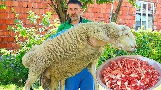 Cooking Kebabs from Whole LAMB / Village of Azerbaijan