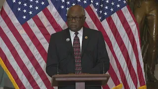 Congressman Jim Clyburn speaks at the statue unveiling of SC native Dr. Mary McLeod Bethune